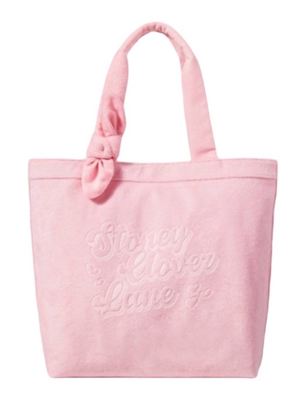 Stoney Clover Lane LIMITED
EDITION Terry Cloth Embossed
Beach Tote Bag in Pink